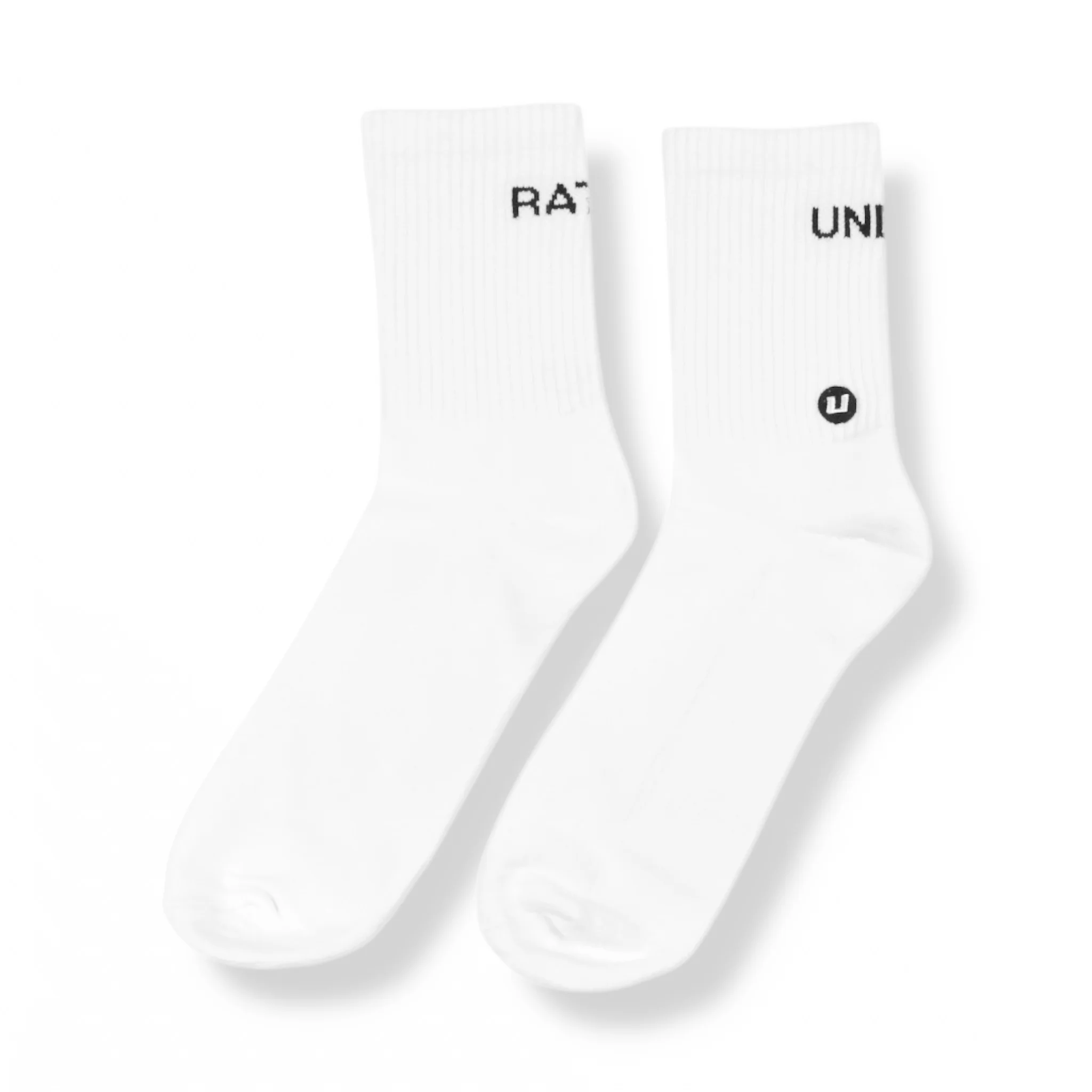 UNDERRATED Crew Socks - White (3 Pack) - Image 5