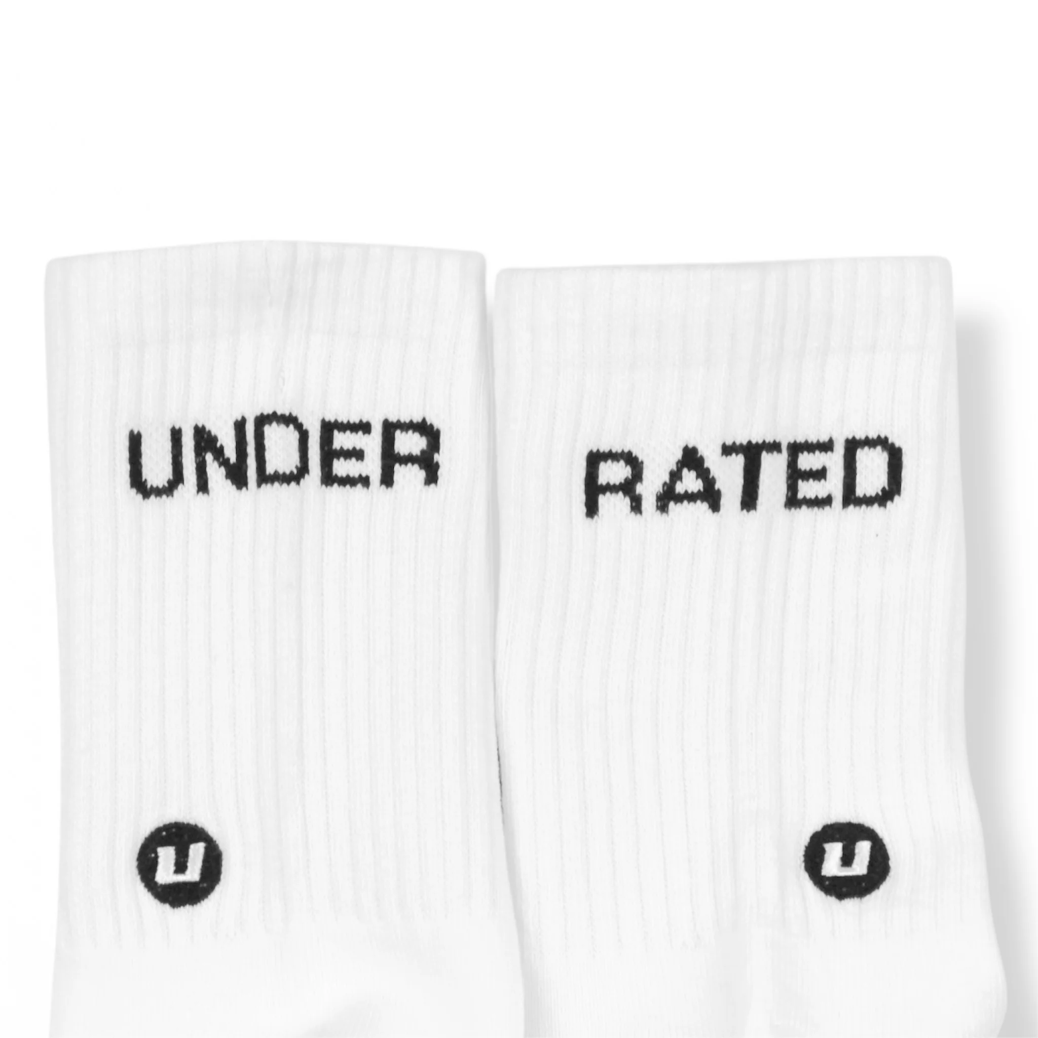 UNDERRATED Crew Socks - White (3 Pack) - Image 9